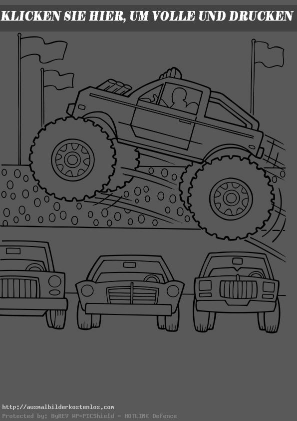 ausmalbilder monster truck -1