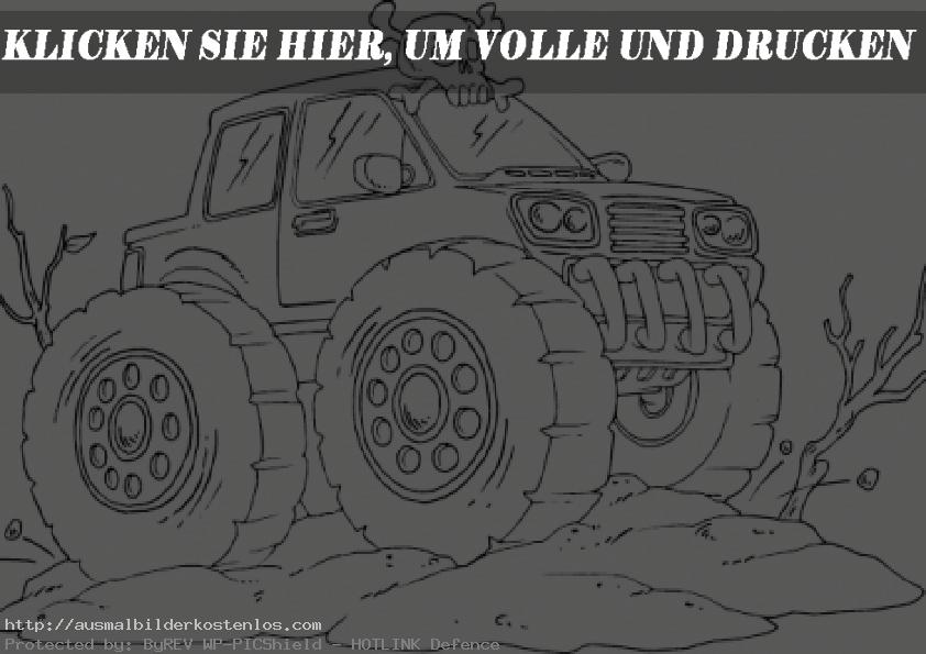 ausmalbilder kostenlos monster truck -5